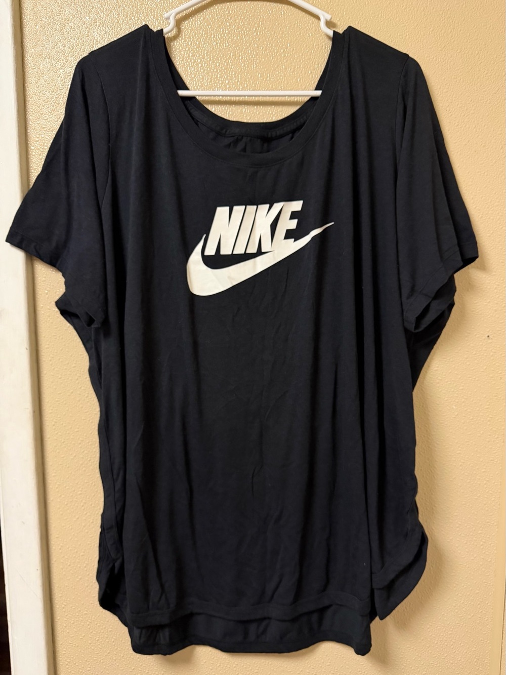Nike Black Short-Sleeve Logo Tee